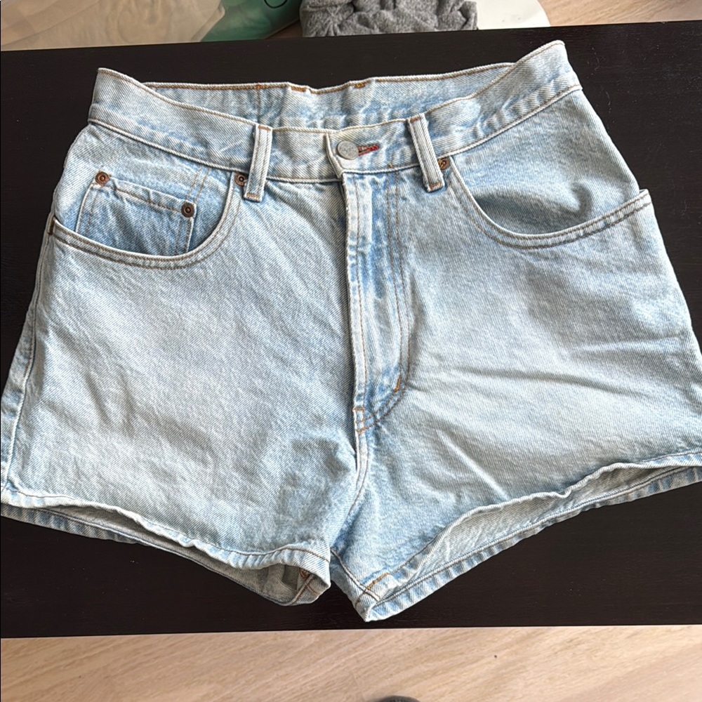 Lucky Brand Blue Vintage-Inspired Jean Shorts
